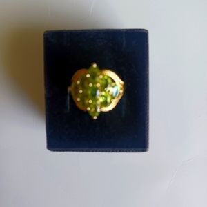 8.77 Carat Genuine Peridot 14k gold